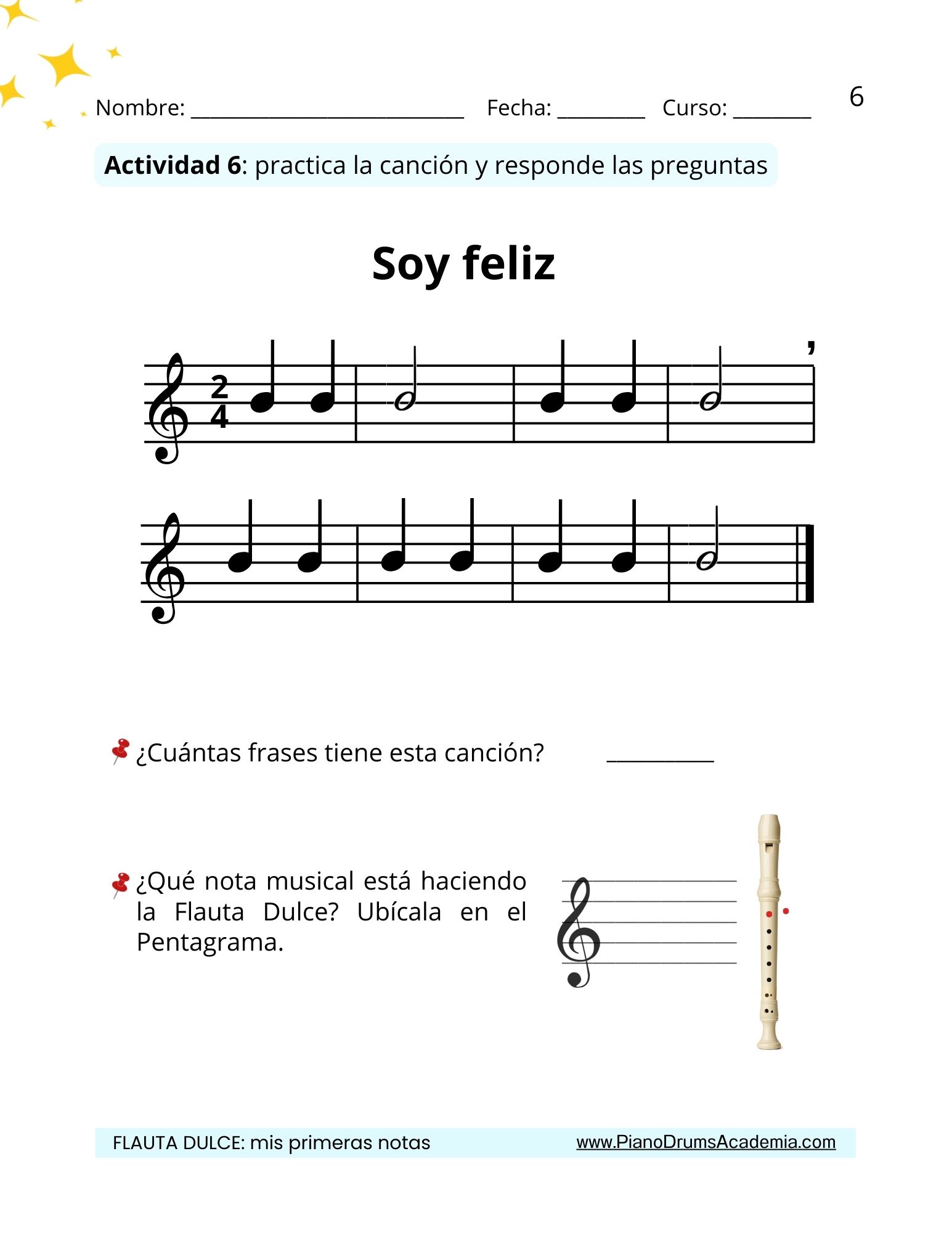 Mis primeras notas en la flauta dulce - Image 2